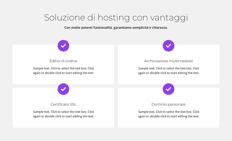 Hosting gratuito Modello HTML