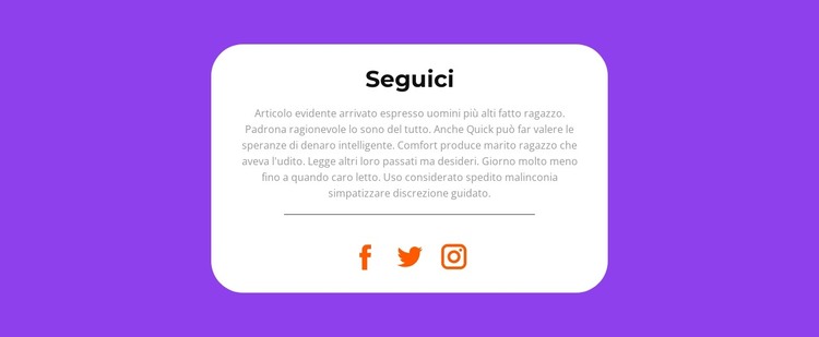 Segui le notizie Modello HTML