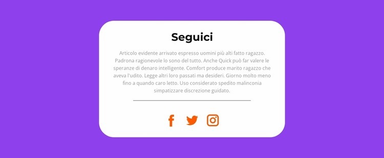 Segui le notizie Un modello di pagina