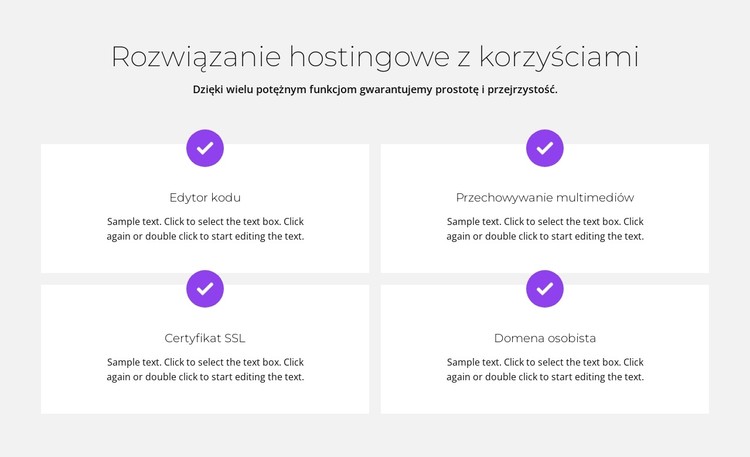 Darmowy hosting Szablon CSS