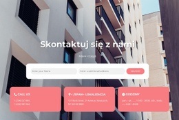 Nasze Kontakty Na Tle Obrazu Szablon Responsywny HTML5