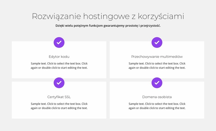 Darmowy hosting Szablon Joomla