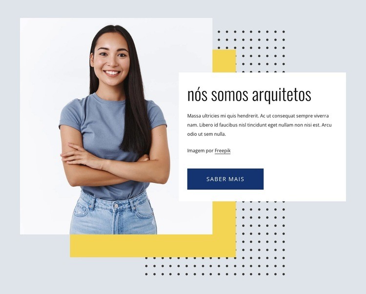 Arquitetura como uma função de agência Construtor de sites HTML