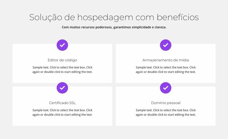 Hospedagem grátis Design do site