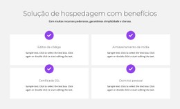 Hospedagem Grátis Modelo HTML5