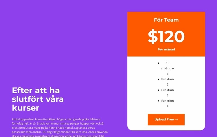 Välj rätt taxa CSS -mall