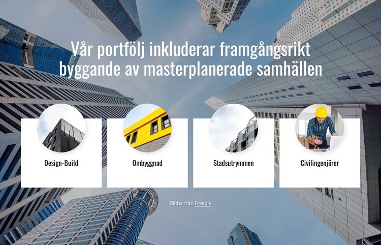 En fullservice arkitektbyrå HTML-mall