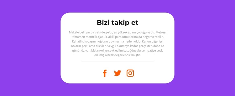 haberleri takip et Web Sitesi Şablonu