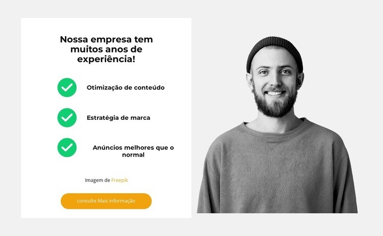 Nosso personal trainer Landing Page