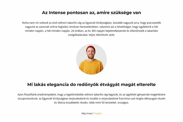 Könnyű szövegírás HTML Sablon