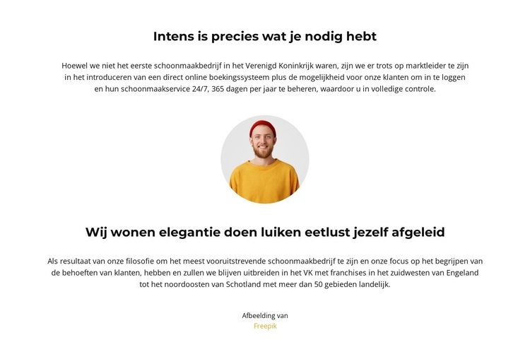 Lichte copywriting HTML5-sjabloon