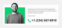 Modelo De Página De Destino Para Ligue E Faça Seu Pedido