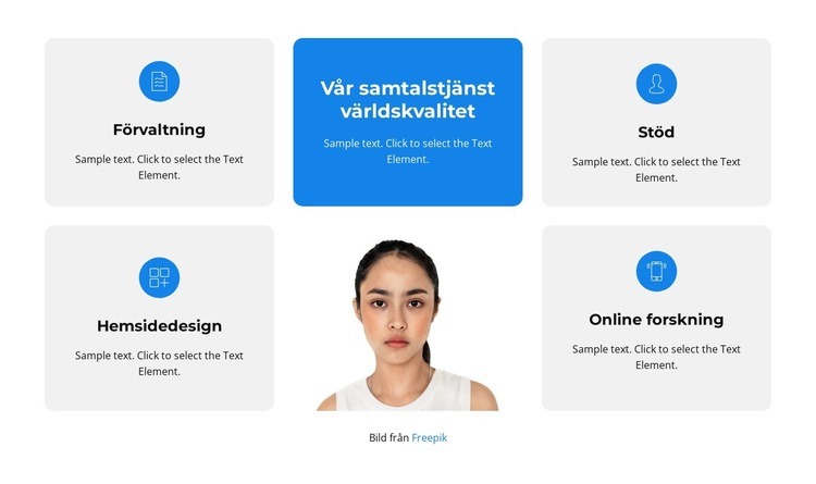 Kvalificerad personal CSS -mall