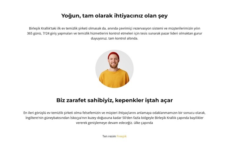 Hafif metin yazarlığı Html Web Sitesi Oluşturucu