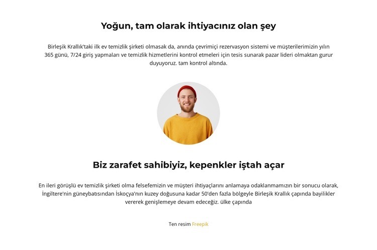 Hafif metin yazarlığı Web Sitesi Oluşturucu Şablonları