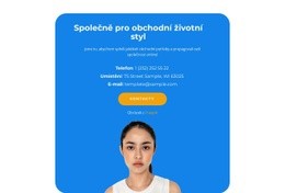 Telefony A Důležité Informace Šablona Mřížky CSS