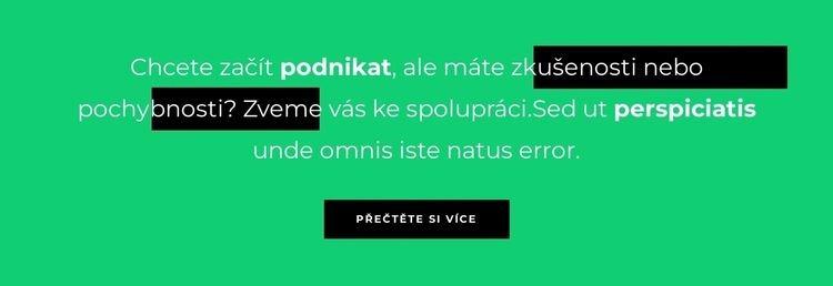 Text na deskách Šablona webové stránky