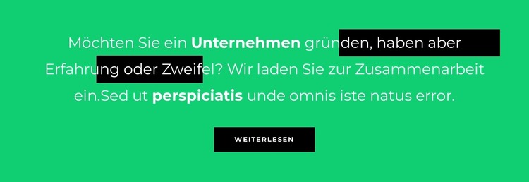 Text auf Tafeln HTML-Vorlage