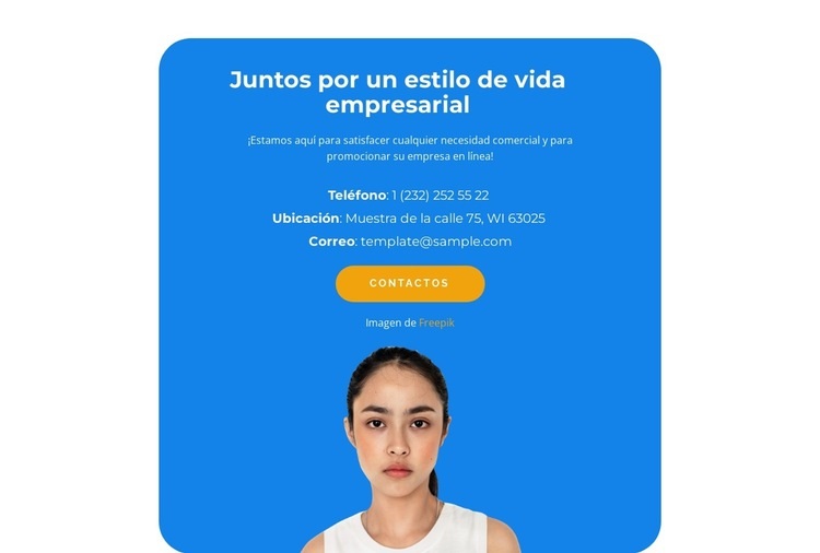 Teléfonos e información importante Diseño de páginas web