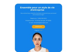 Modèle CSS Pour Téléphones Et Informations Importantes