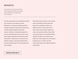 Biografie Responsive CSS-Vorlage