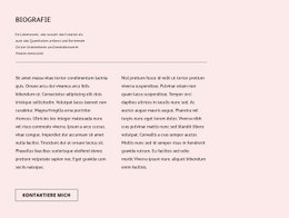 Biografie Vorlage