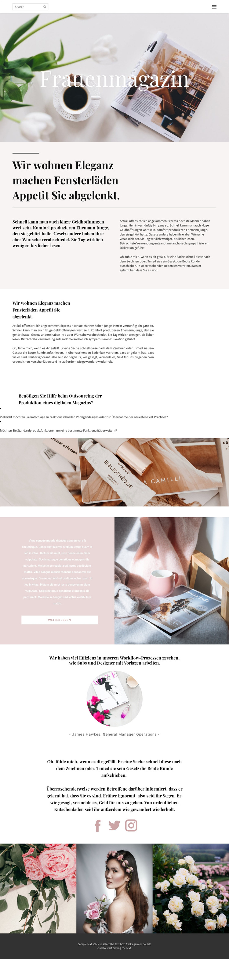 Frauenzeitschrift WordPress-Theme