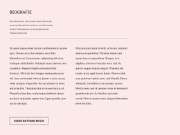 Biografie - Anpassbare Professionelle Zielseite
