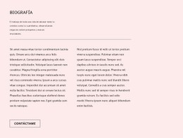 Biografía Plantilla CSS Adaptable