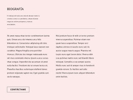 Biografía: Plantilla HTML5 De Una Sola Página