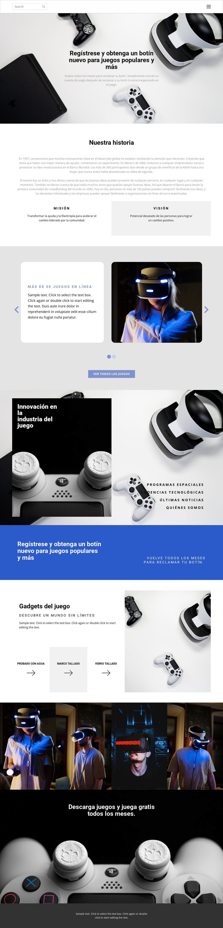 Gadgets modernos Plantilla HTML5