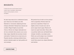 Biografía - Diseño De Una Página