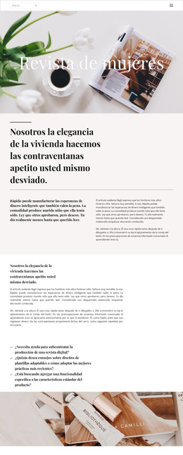 Revista De Mujer - Tema De WordPress