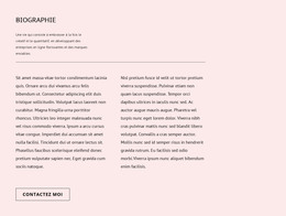 Nouveau Thème Pour Biographie