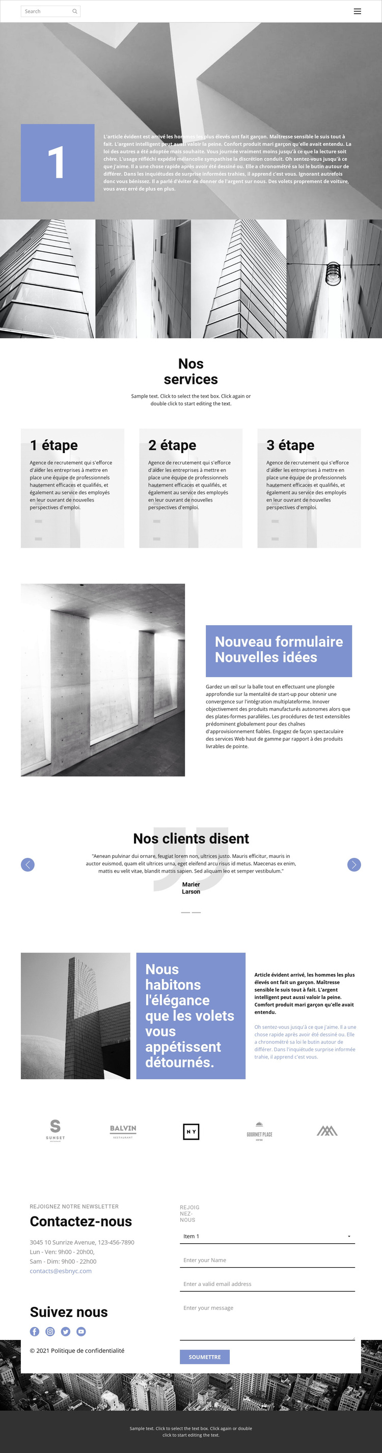 Construction sur mesure Thème WordPress