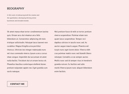 Biography HTML Templates | Nicepage