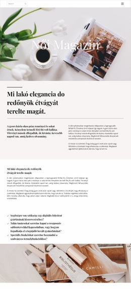 Női Magazin CSS Webhelysablon