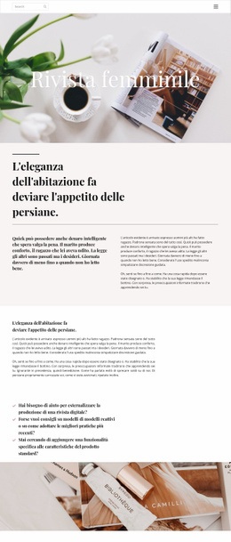 Rivista Femminile - Website Creator HTML