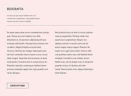 Biografia - Progettazione Creativa Del Sito Multiuso