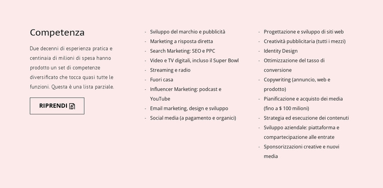 Formazione, studio o pratica Tema WordPress