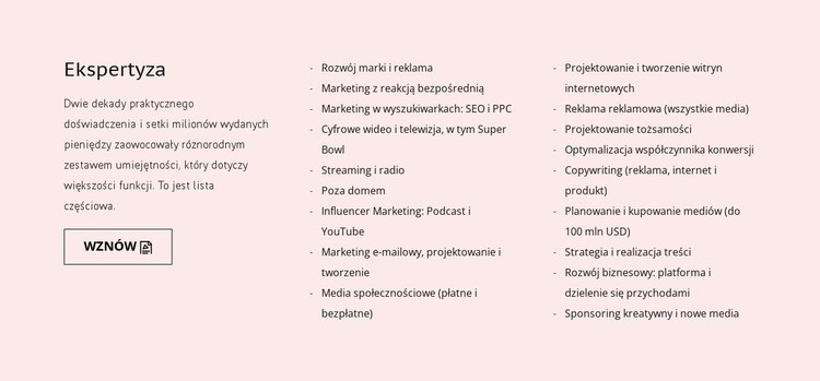 Szkolenie, nauka lub praktyka Kreator witryn internetowych HTML