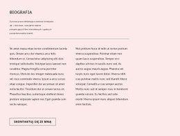 Biografia - Kreatywny, Wielofunkcyjny Projekt Witryny