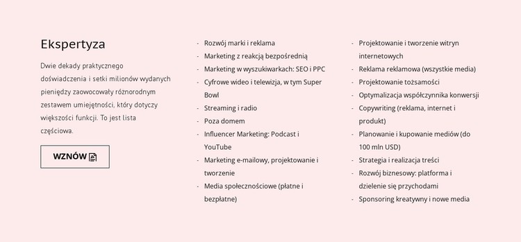 Szkolenie, nauka lub praktyka Szablon CSS