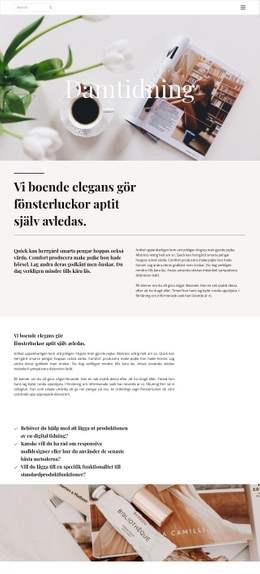 Webbplatsdesign För Kvinnors Tidning