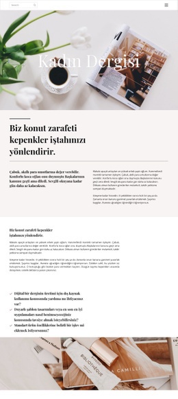 Kadın Dergisi - Website Creator HTML