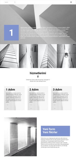 Özel Yapı - Ücretsiz Web Sitesi Maketi