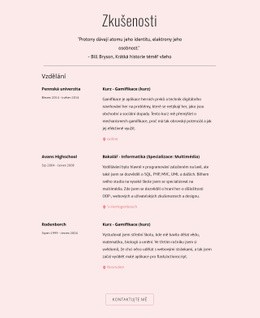Moje Zkušenosti – Šablony Webových Stránek