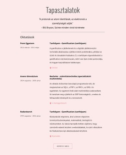 Használatra Kész Webhelytervezés A Következőhöz: Tapasztalataim