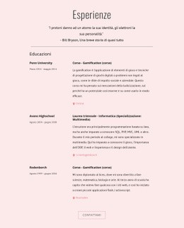 Le Mie Esperienze #Html5-Template-It-Seo-One-Item-Suffix