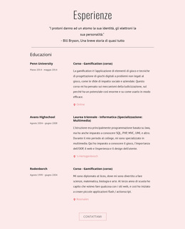 Le Mie Esperienze - Miglior Tema WordPress Gratuito